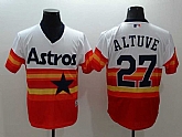 Houston Astros #27 Jose Altuve White Orange 2016 Flexbase Collection Cooperstown Stitched Baseball Jersey,baseball caps,new era cap wholesale,wholesale hats